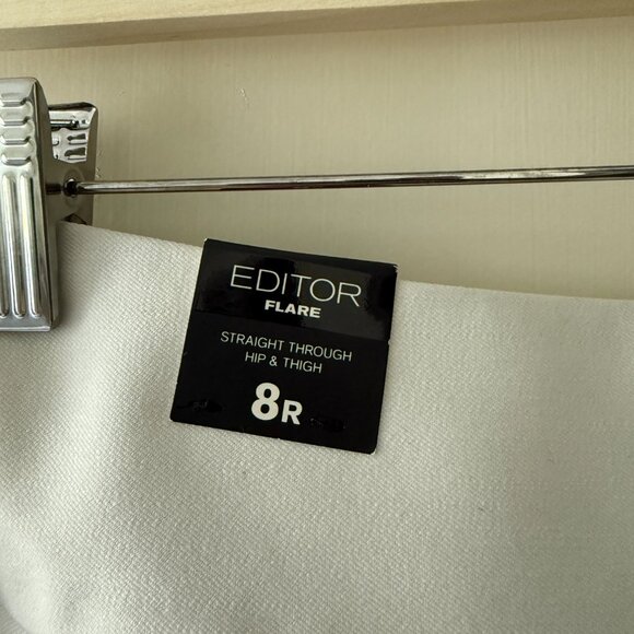 NWT Express Editor Flare white dress pants - Picture 4 of 5